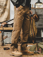 Heavyweight Straight-leg Work Pants (vintage Style)