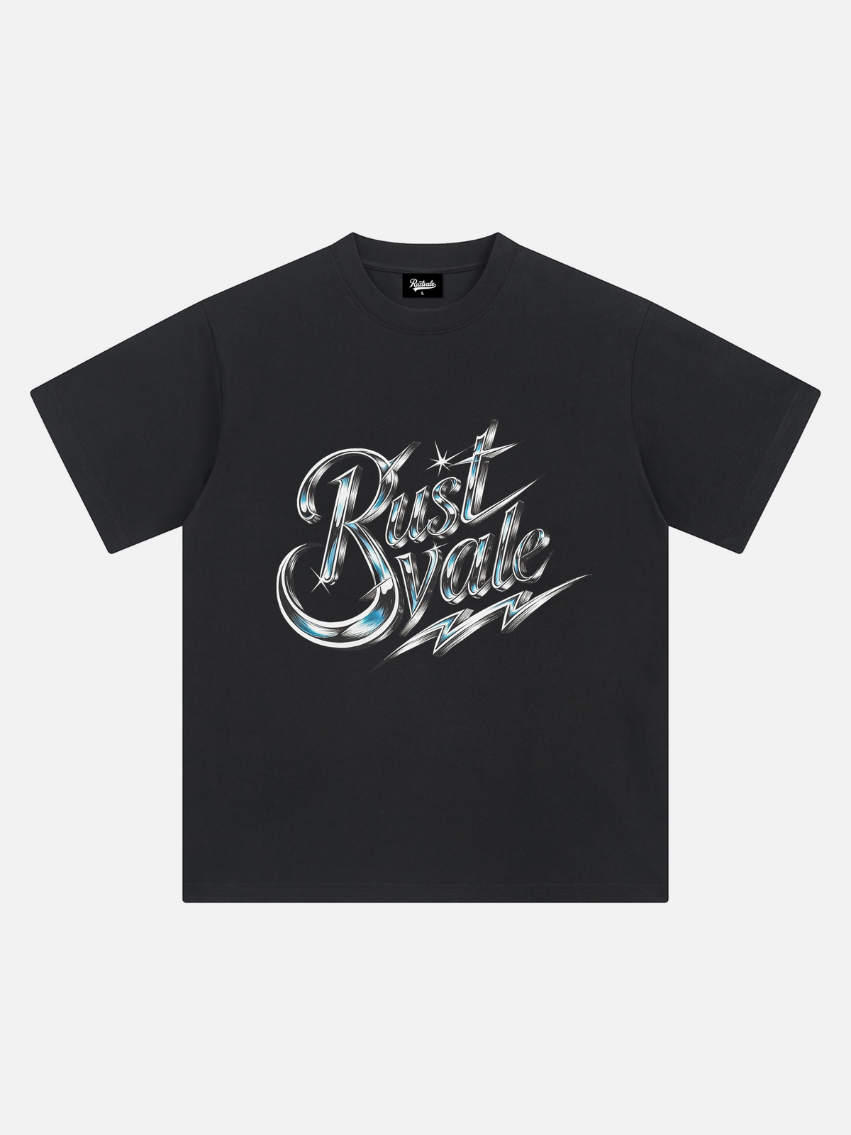 Metallic Font Print Tee