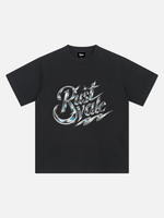 Metallic Font Print Tee