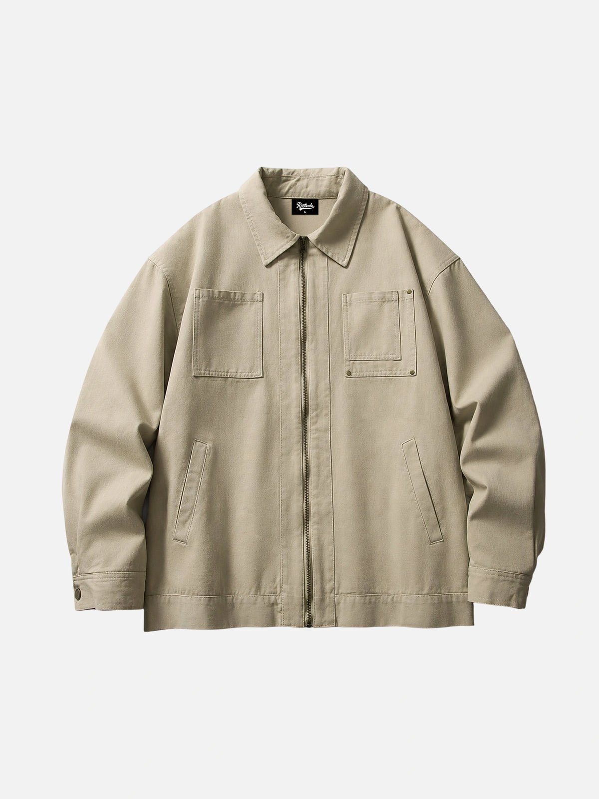 Solid-Color Casual Workwear Jacket