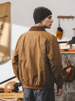 Classic Retro Detroit-style Workwear Bomber Jacket