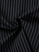 Retro Loose-fit Striped Faux Two-piece Long-sleeve Shirt