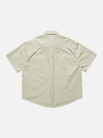 Versatile Washed Loose-fit Short-sleeve Shirt