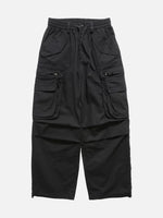 Wide-leg Cargo Pants With Large Pockets