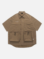 Outdoor Functional-fit Multi-pocket Short-sleeve Cargo Shirt