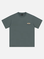 Minimal Retro Chest Badge Tee
