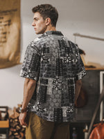 Retro Hawaiian Cuban Collar Short-sleeve Shirt
