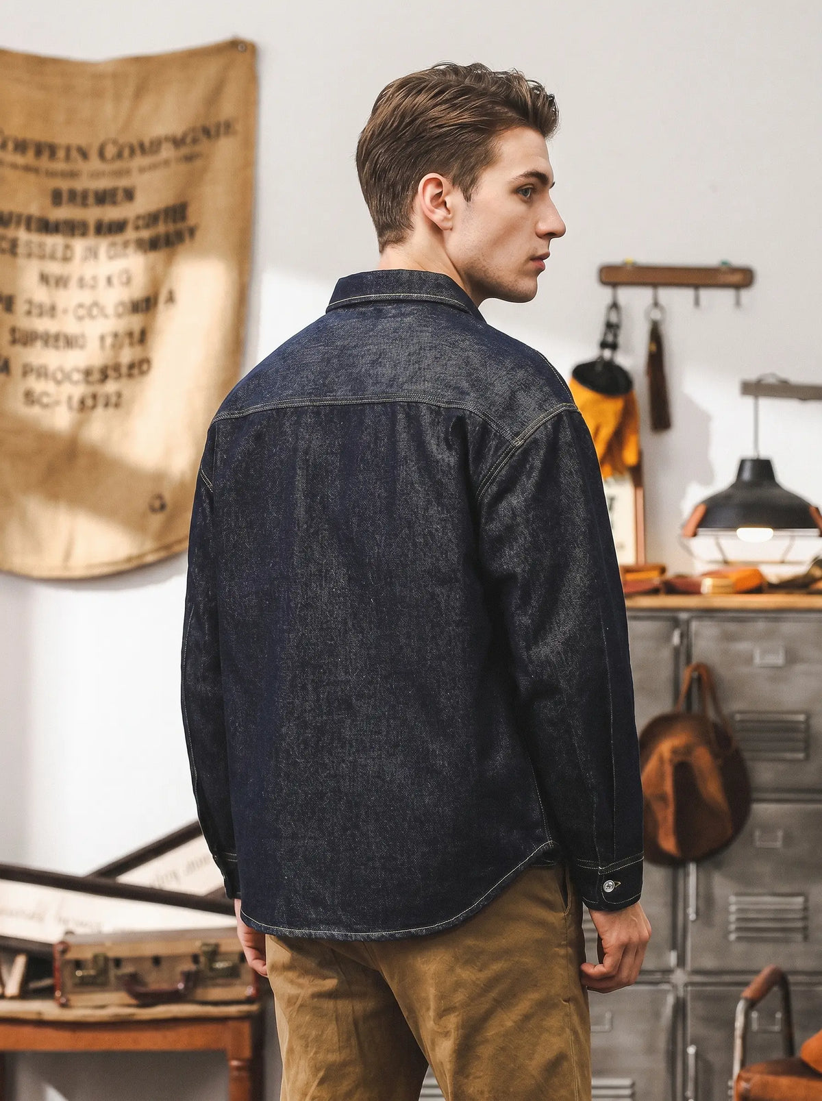 Classic Raw-wash Denim Work Shirt-jacket